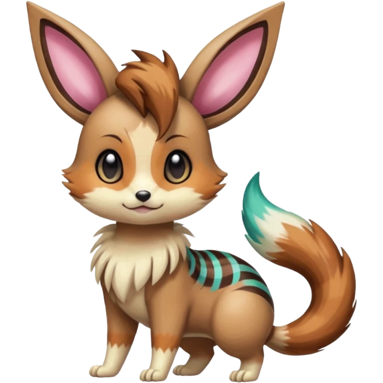 Meloetta-Eevee-Furret-Pokémon-Fakémon-creature emoji