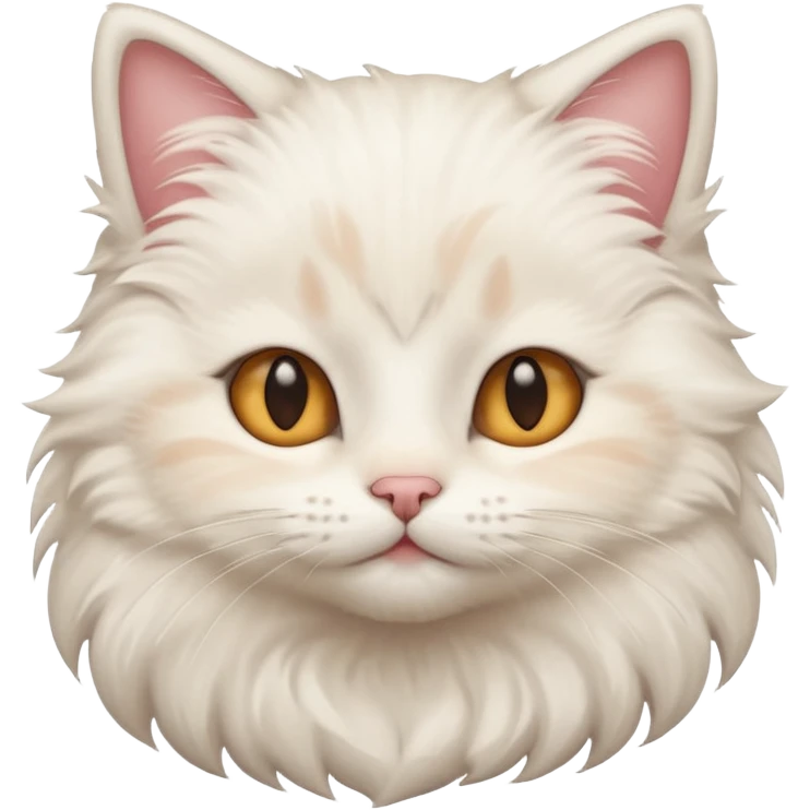 A cute cat with cute face  emoji