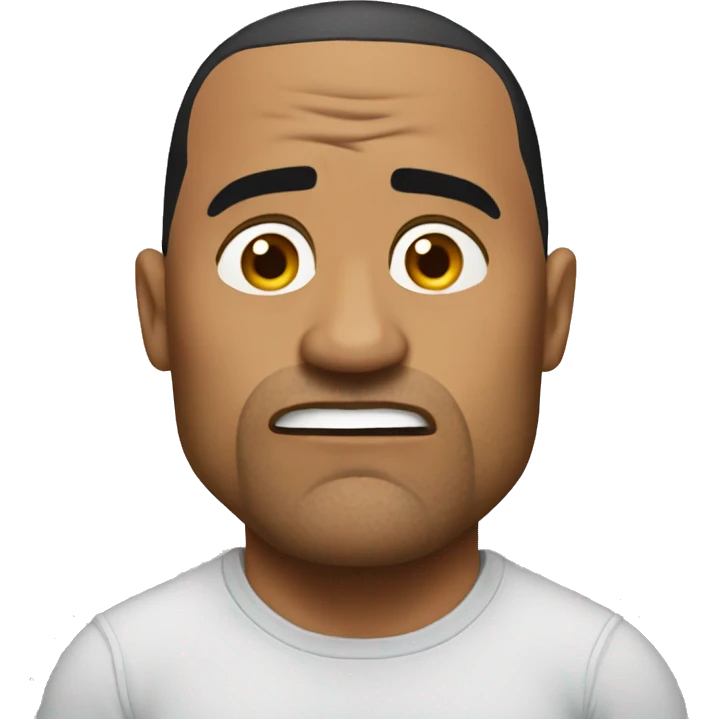 the rock confused emoji