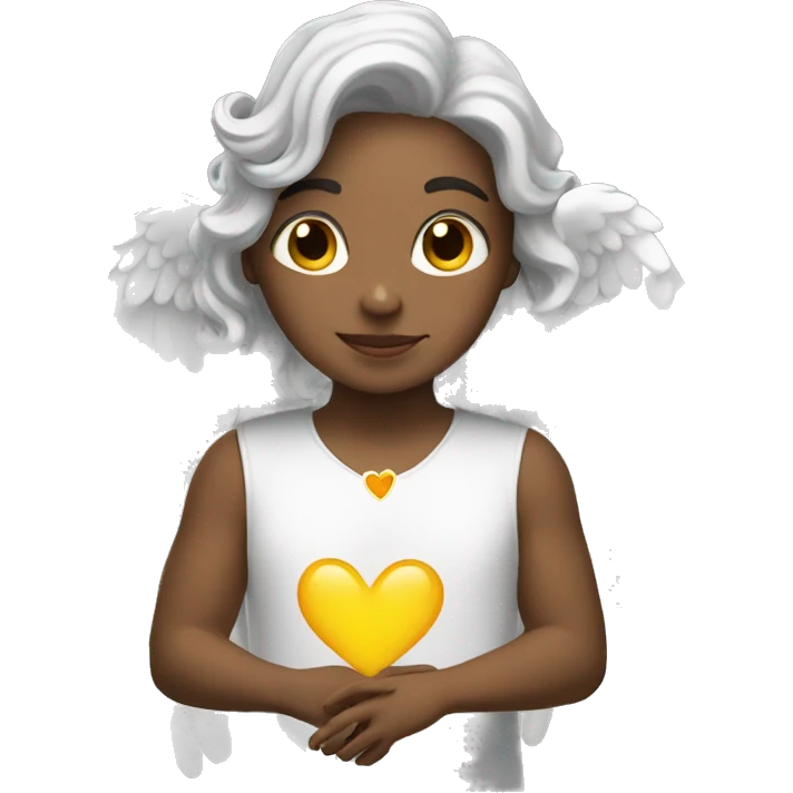 Angel with hearts  emoji