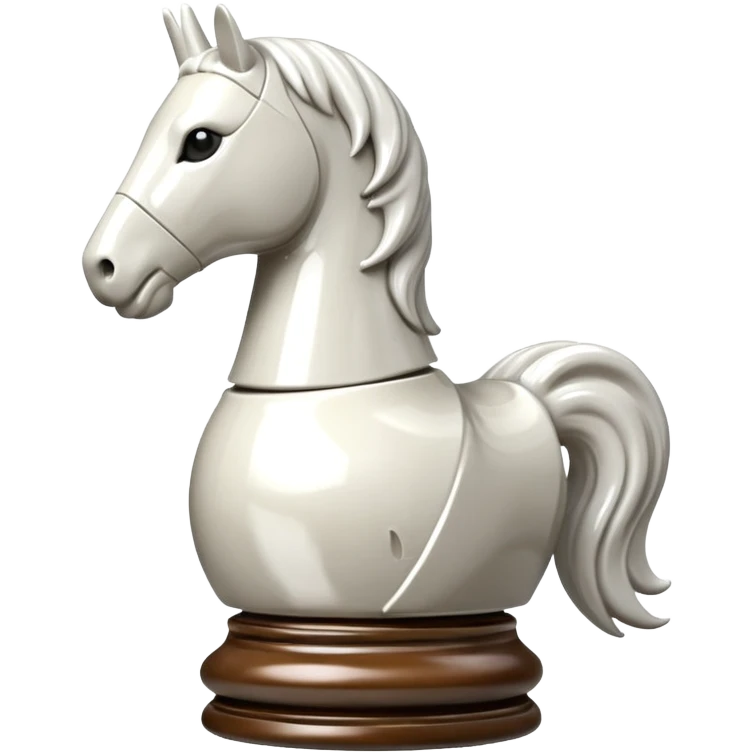 white chess knight emoji