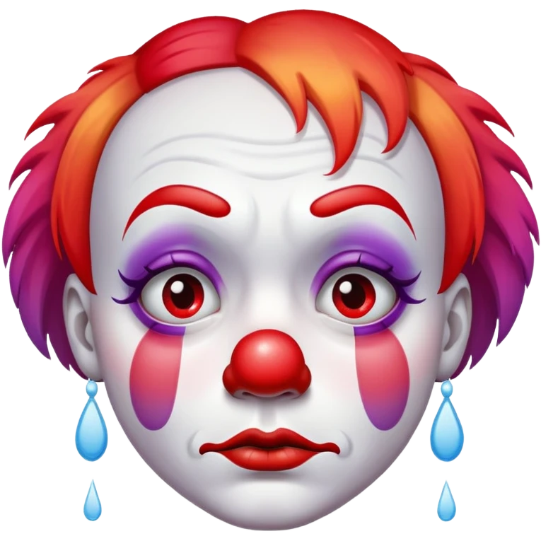 sad Clown face emoji