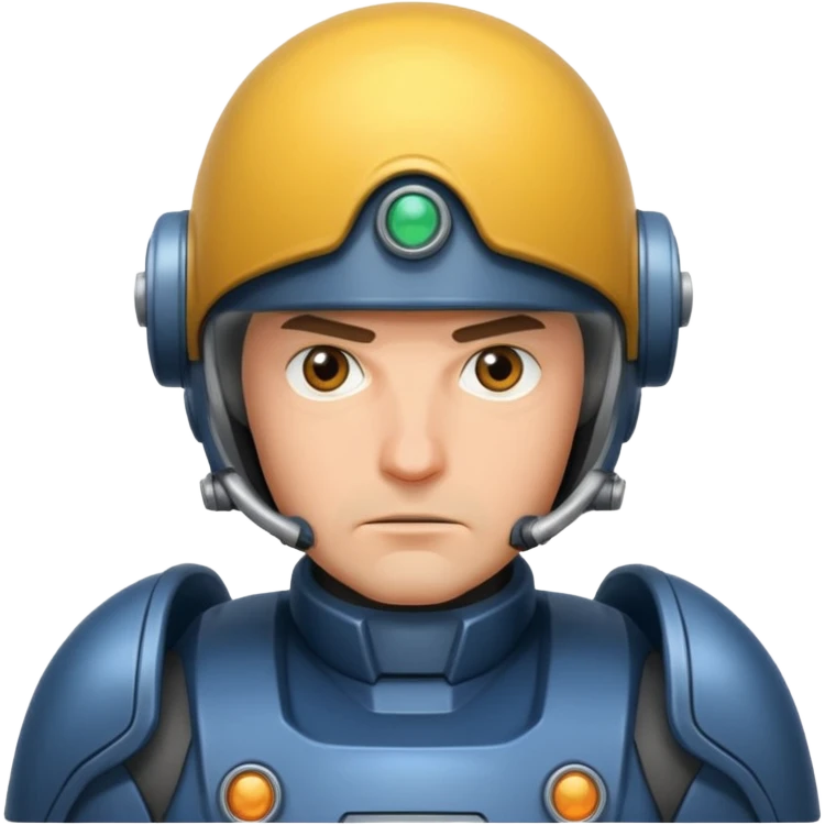 A giant mecha pilot emoji