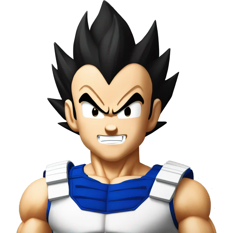 Vegeta from dragon ball emoji