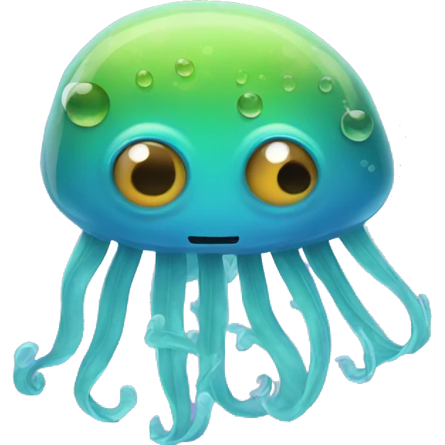 jellyfish and frog emoji