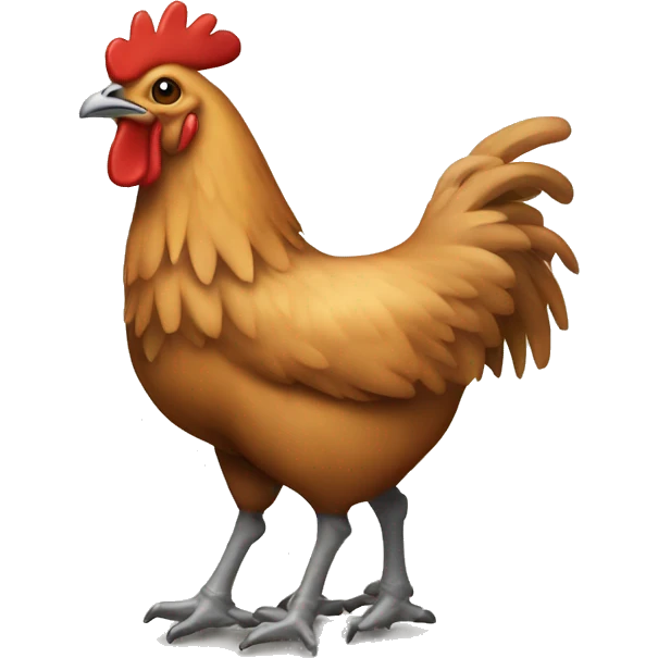 Chicken on a donkey emoji