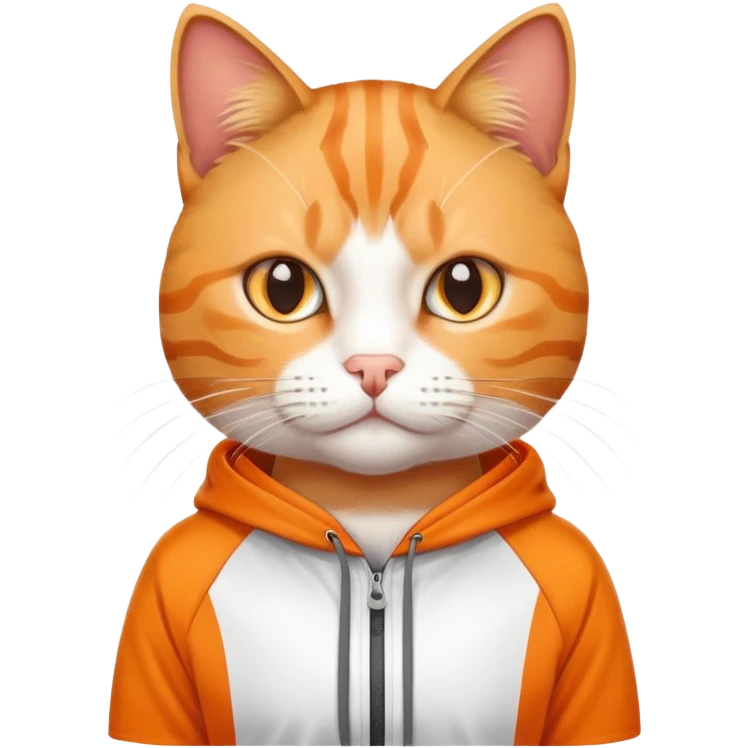 A cat in sportwear emoji