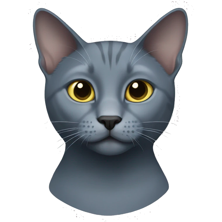 Russian blue cat emoji