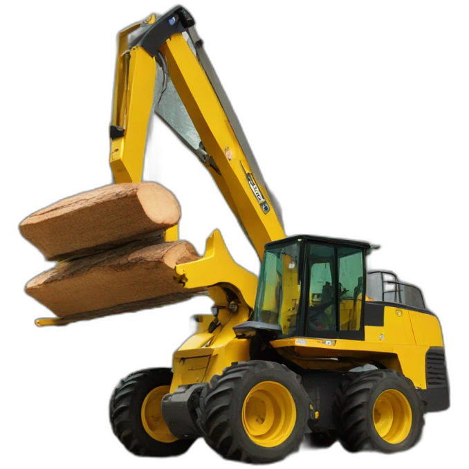wood skidder machine emoji