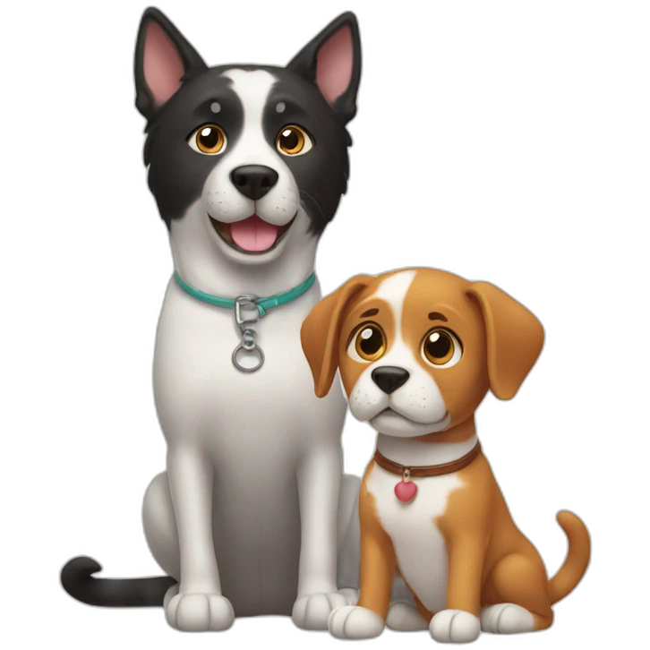cat and dog emoji