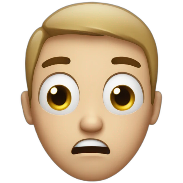 shocked person holding his face emoji