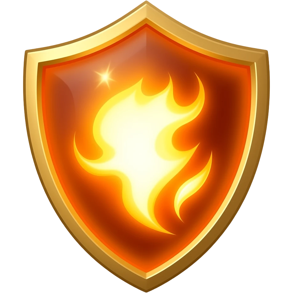 Magic Flame Shield emoji