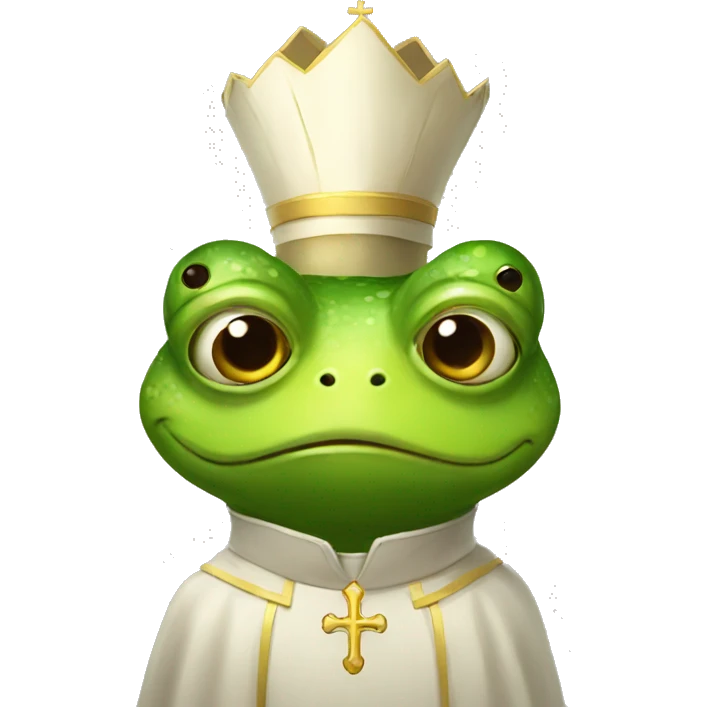 frog dressed as a priest emoji