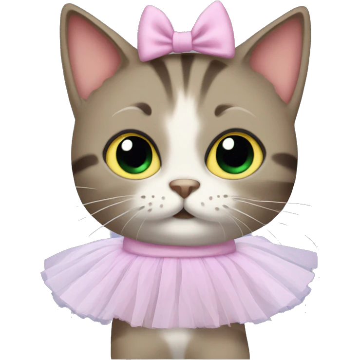 Cat wearing tutus emoji