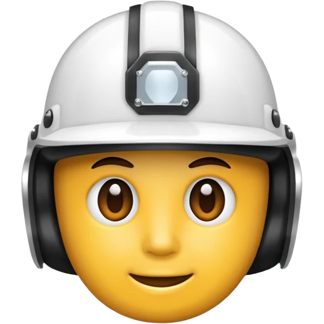 Solo Casco blanco emoji