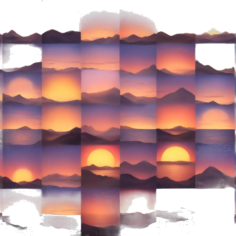 sunset  emoji