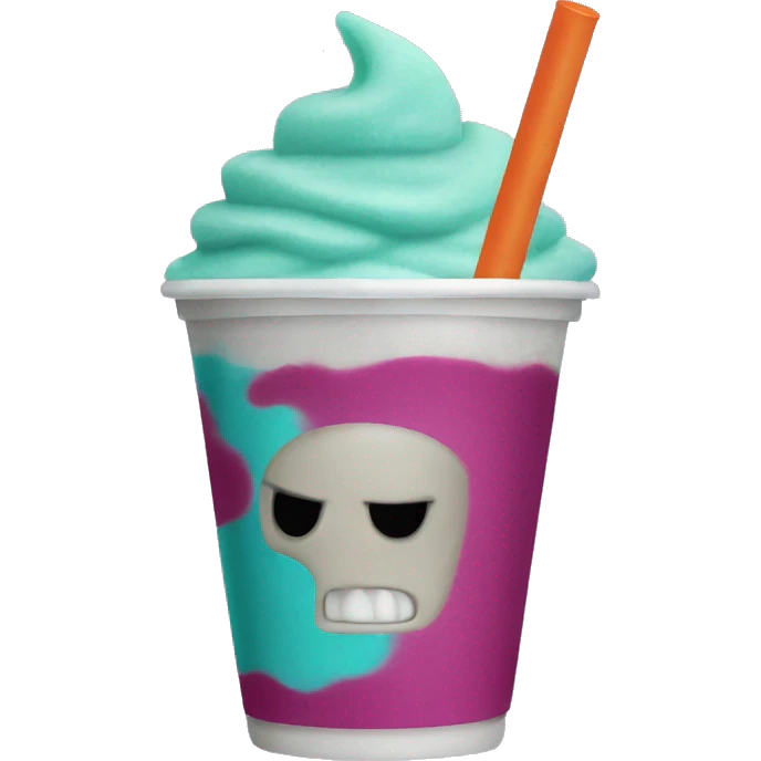 Scary slurpee  emoji