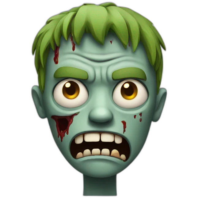 zombie unhappy emoji