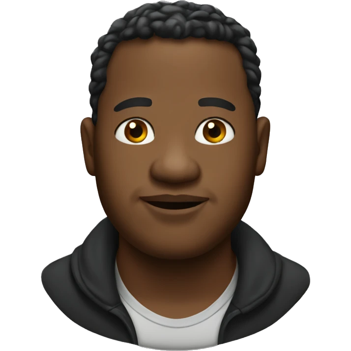 fat black man  emoji