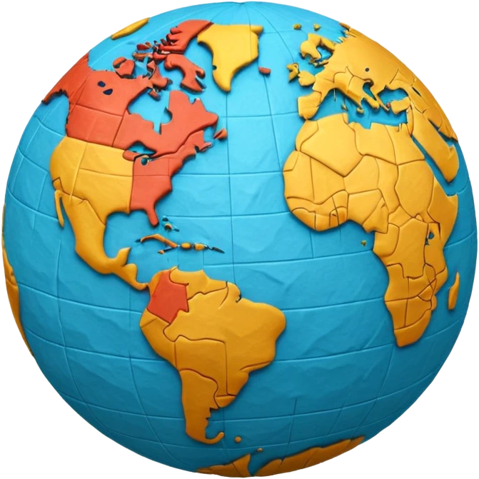 Papier-Mâché only Globe   emoji