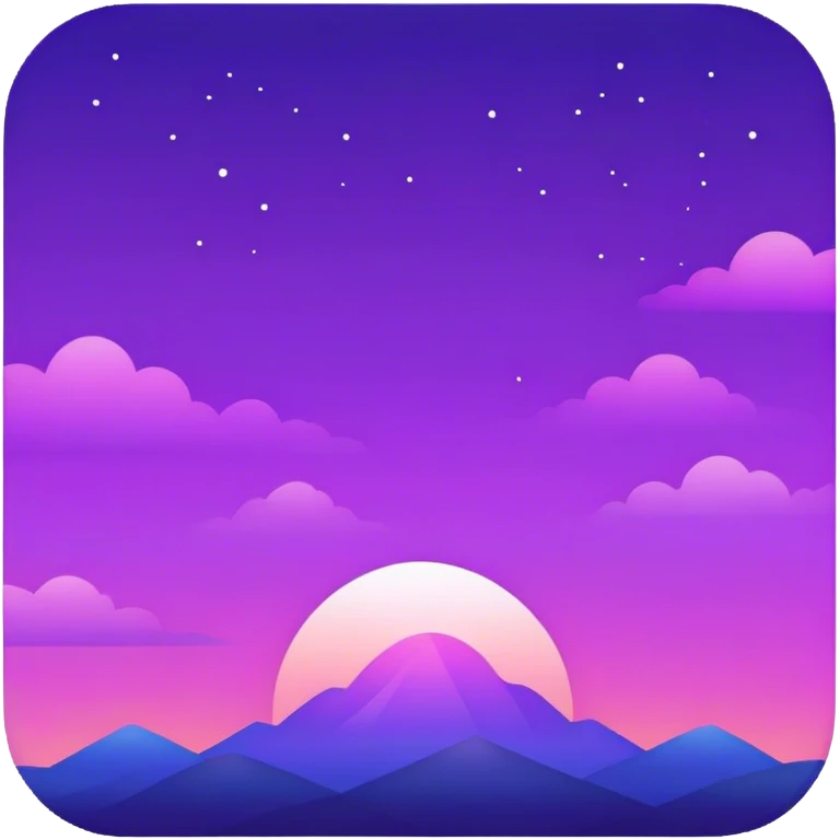 Purple sky emoji