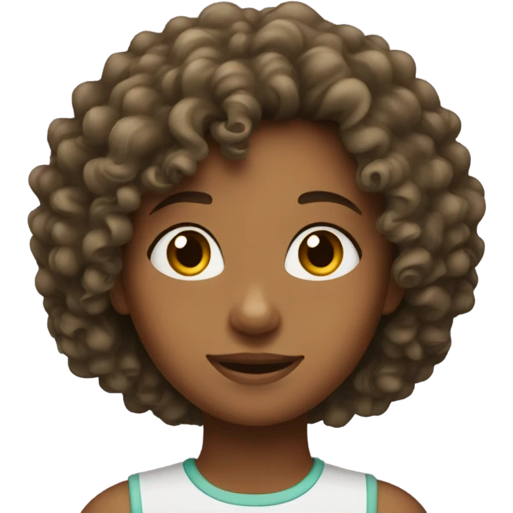 Curly girl emoji