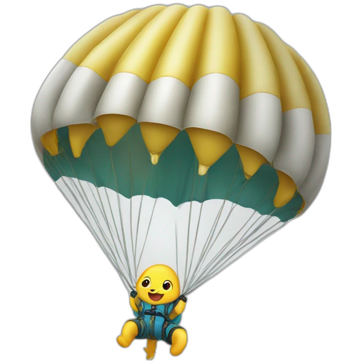 Dauphin en parachute emoji