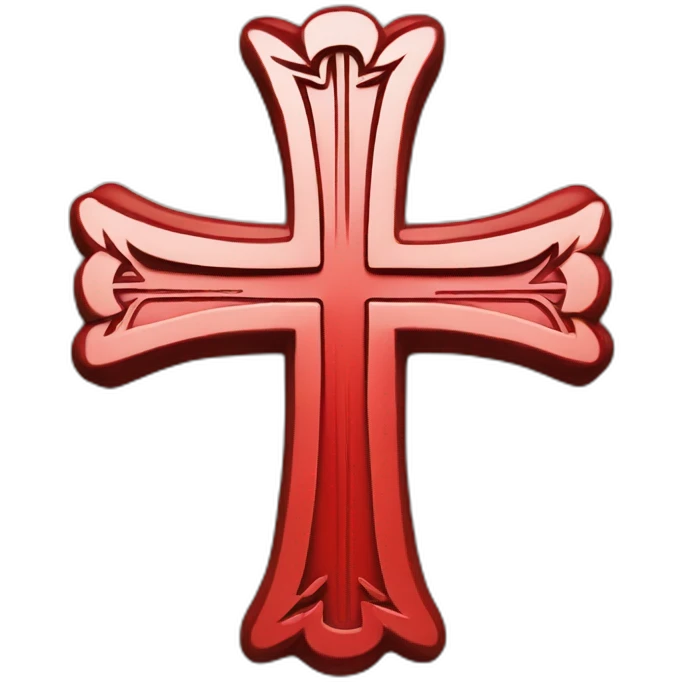 Red christian cross emoji