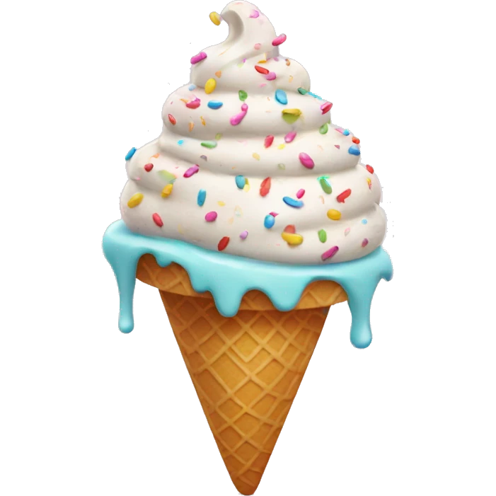 Ice cream with sprinkles emoji