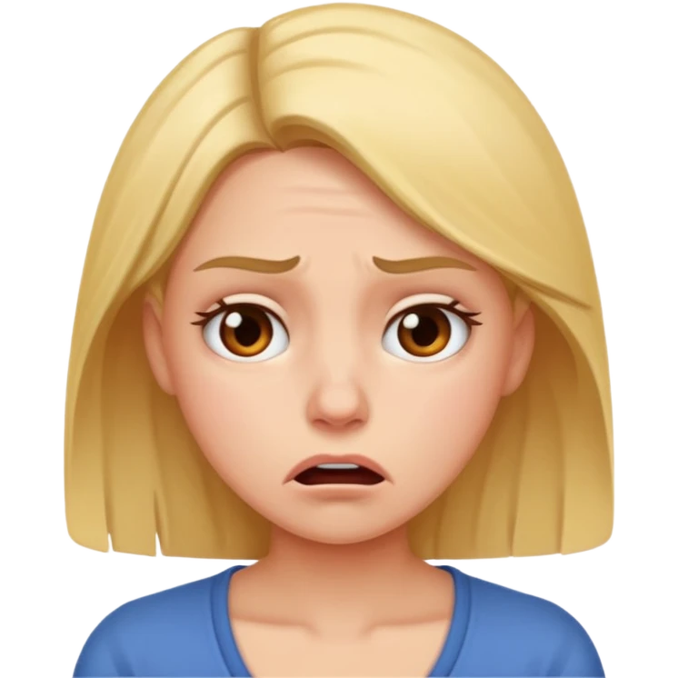 frustrated female  emoji