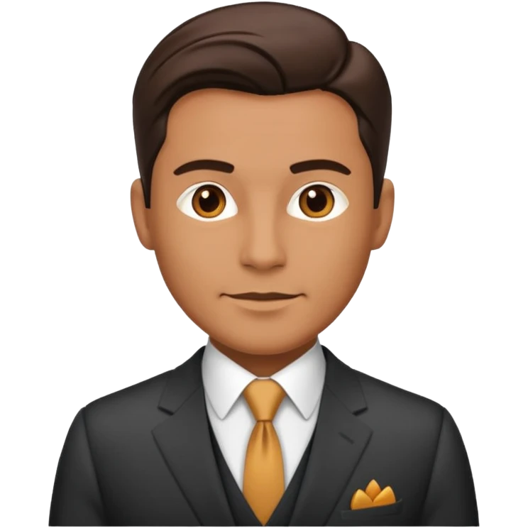 male 40 in cool suit emoji