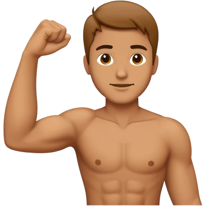 A guy swinging his right arm across body emoji