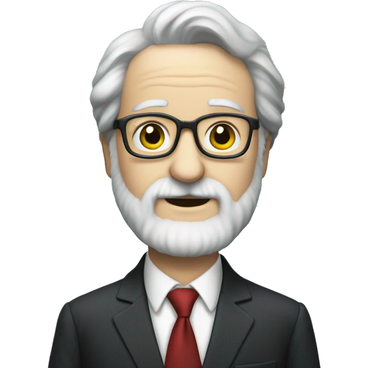 Seymour Papert in a suit and tie emoji