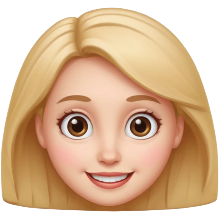 Cartoon female head emoji