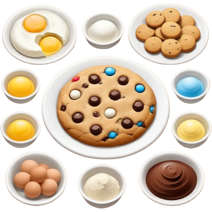 cookie baking ingredients emoji
