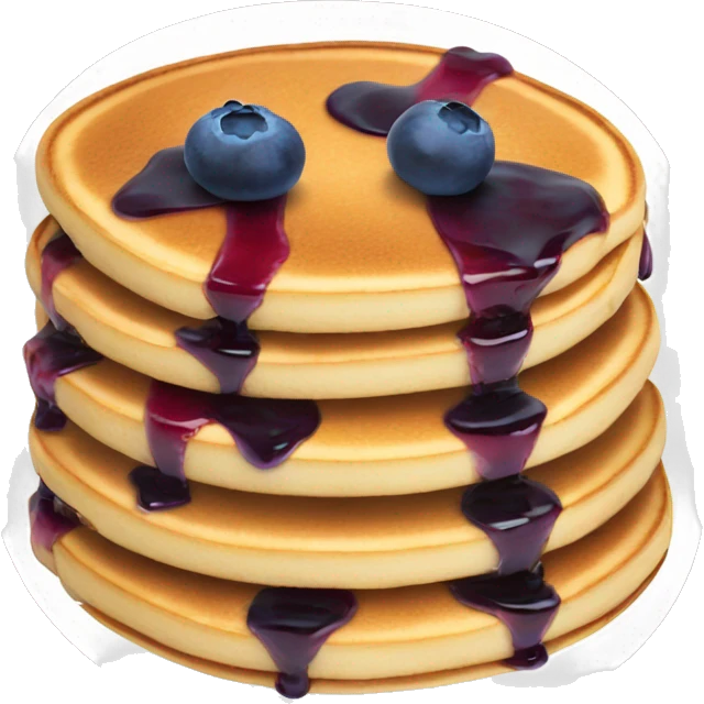 Blueberry pancakes  emoji