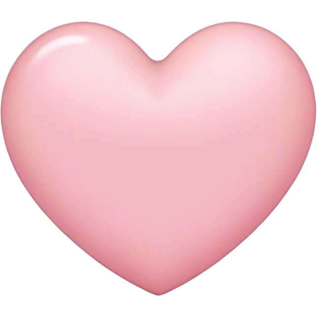 Light pink heart emoji