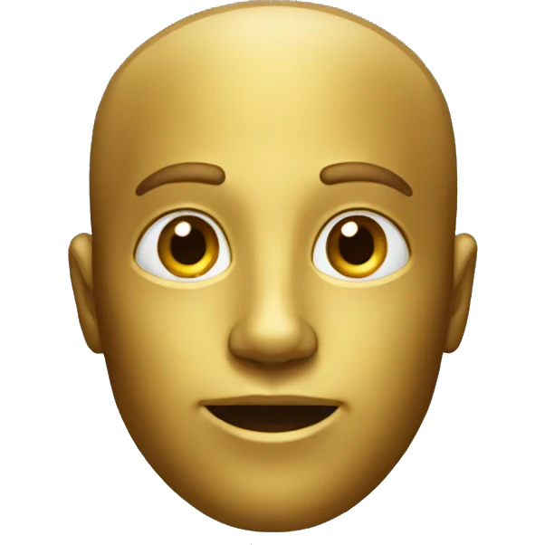 Golden human emoji