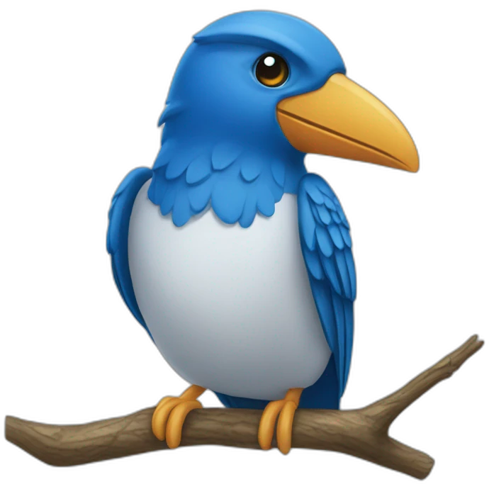 Mésange bleu emoji