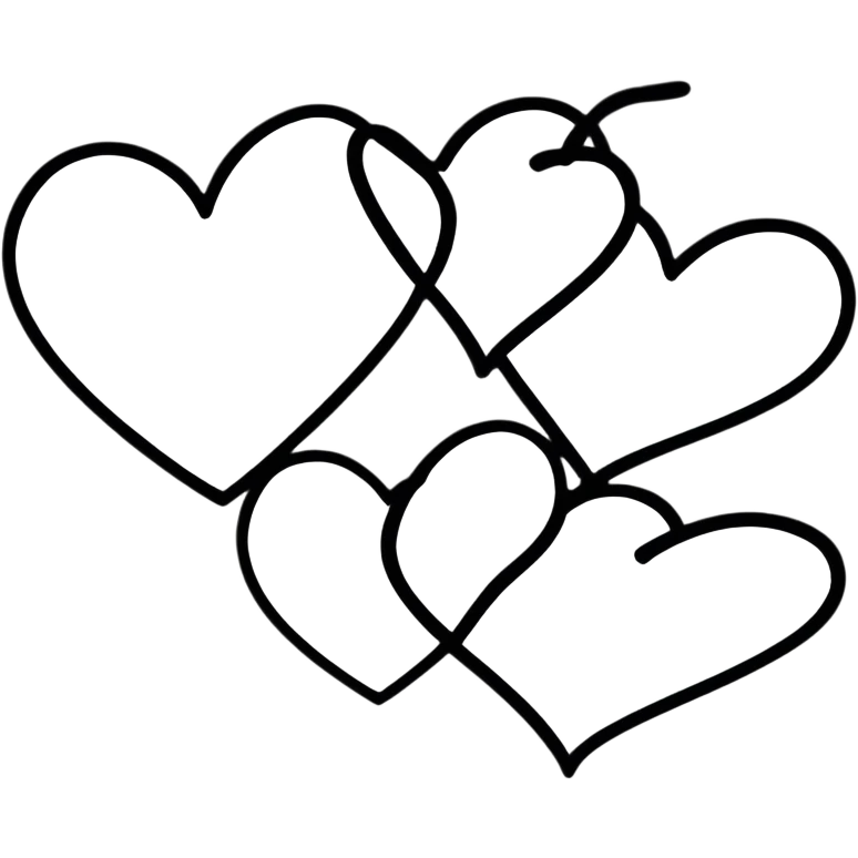 three hearts emoji