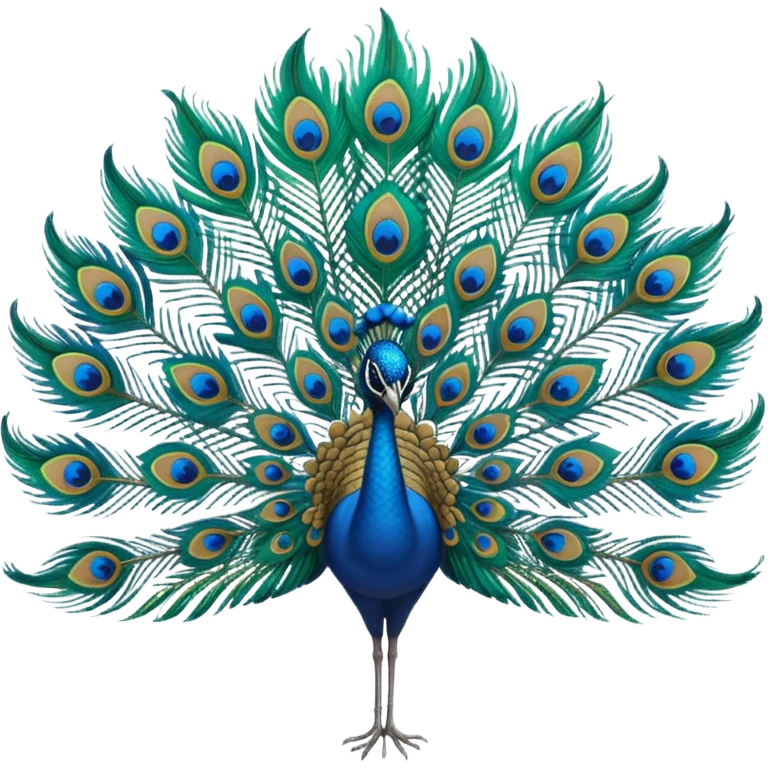 Peacock feather emoji