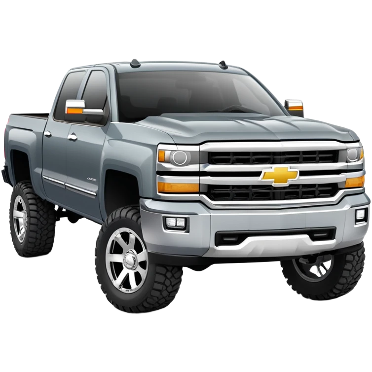 Chevy Silverado slate grey lifted emoji