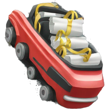 rollercoaster with money emoji