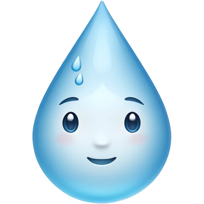 Gota de agua blanca  emoji