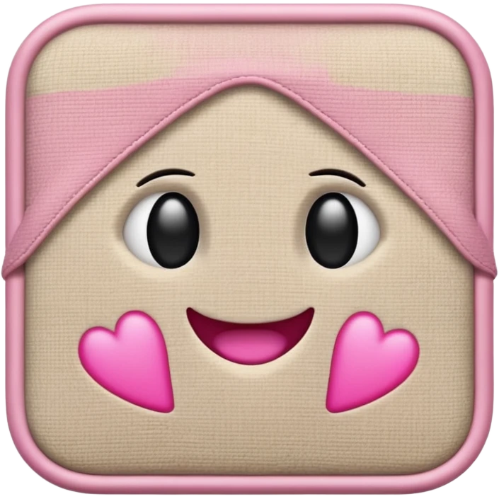 beige and beige and pink  emoji