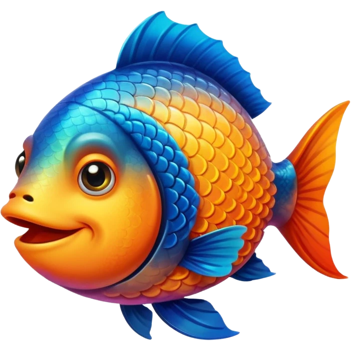 A fish smirking emoji