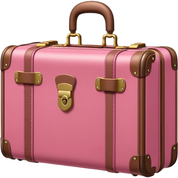 locked pink suitcase emoji