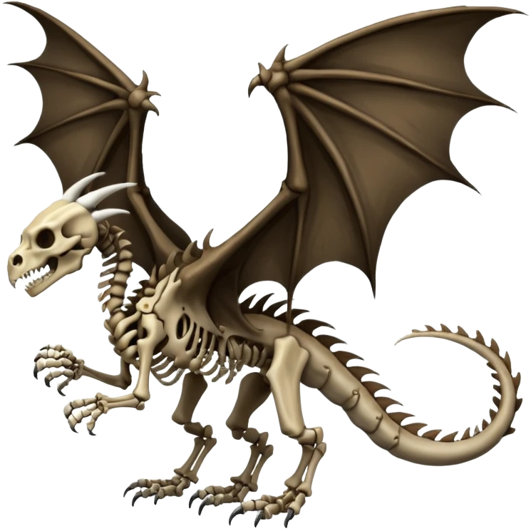 Evil Boneknapper-Skeleton-dragon (full body) emoji