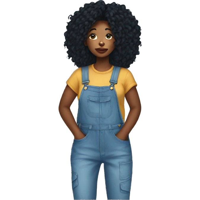 sza wear Overalls emoji