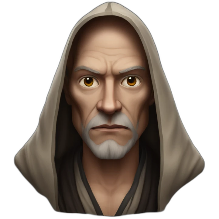 hyperrealist sith jedi in world of warcraft without facial hair emoji